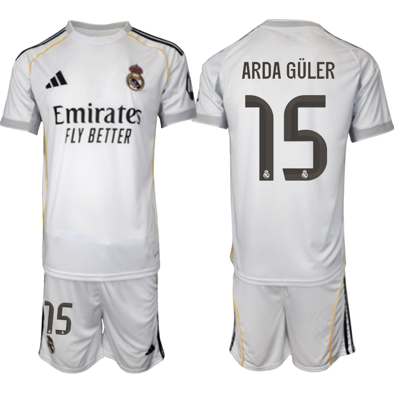 Men 2025-2026 Club Real Madrid home white #15 Soccer Jersey 01->customized soccer jersey->Custom Jersey